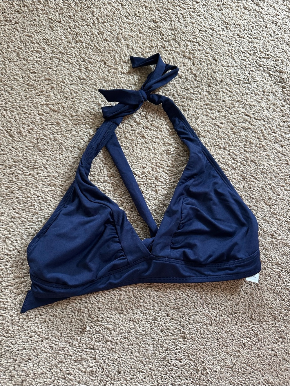 Athleta Women’s Navy Halter Swim Top.